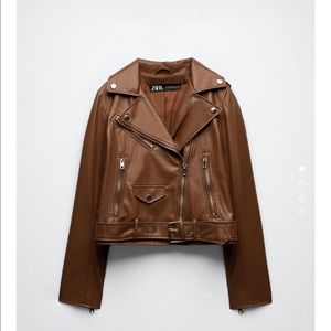 🌺🌺 ZARA Faux Leather Jacket 🌺🌺